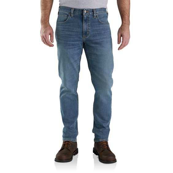 RUGGED FLEX® RELAXED FIT LOW TAPERED JEANS arcadia