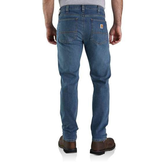 RUGGED FLEX® RELAXED FIT LOW TAPERED JEANS arcadia