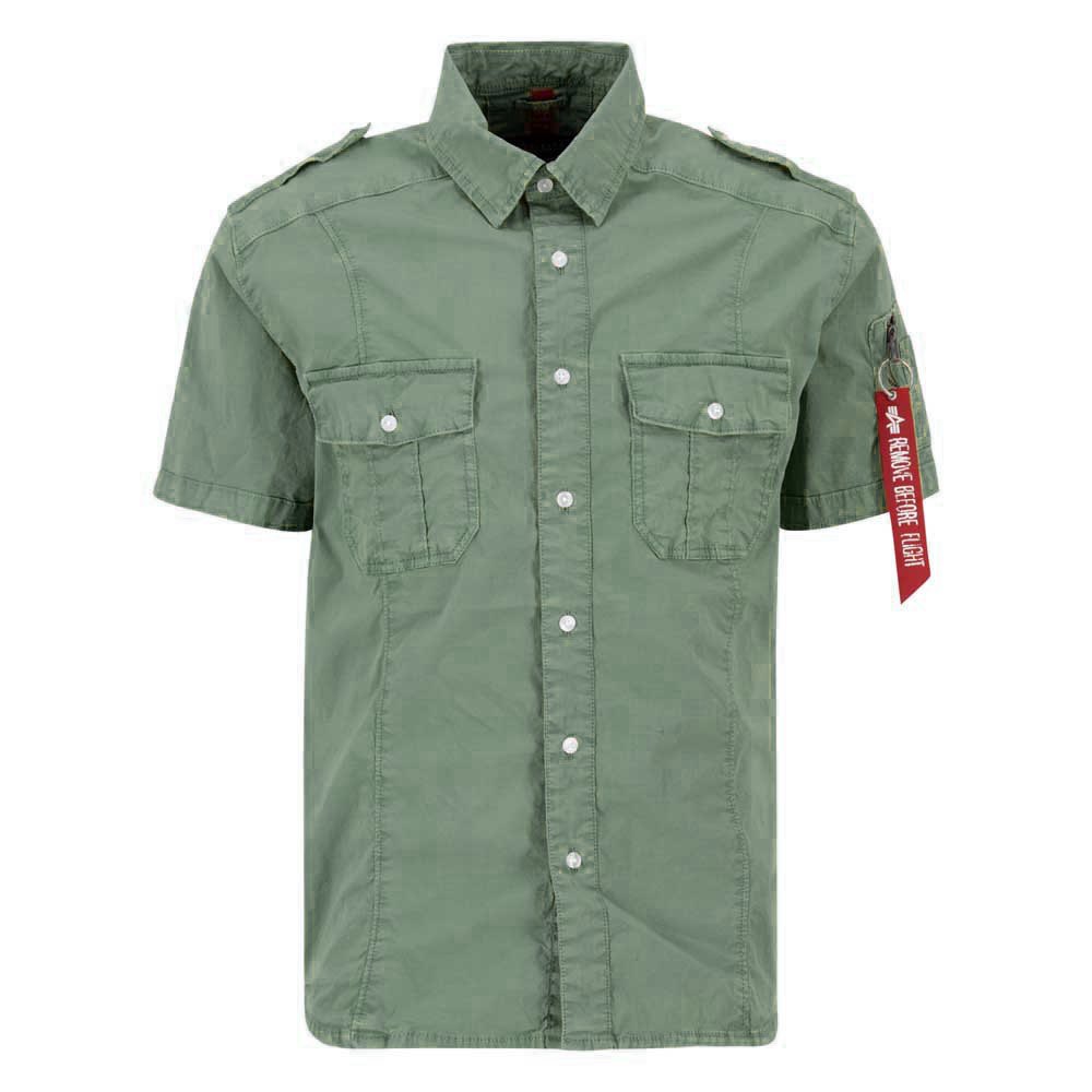 Basic Shirt Slim S sage green