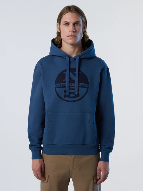 North Sails hooded seatshirt with graphic winter sea