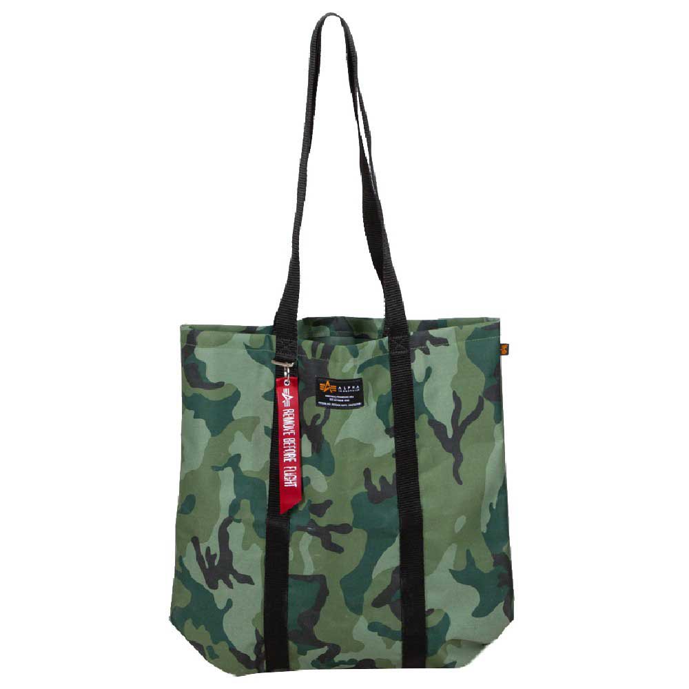 Label Shopping bag olive camo