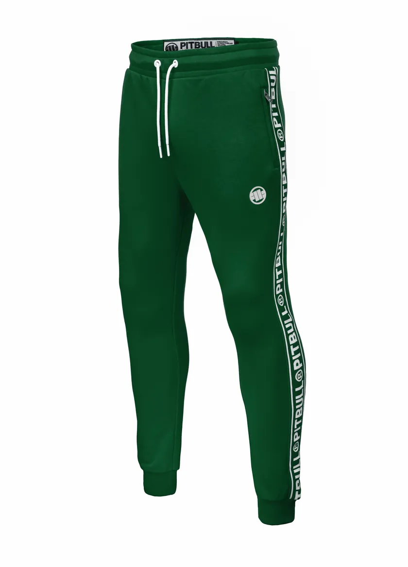 TRACKPANTS TAPE LOGO TERRY GROUP GREEN