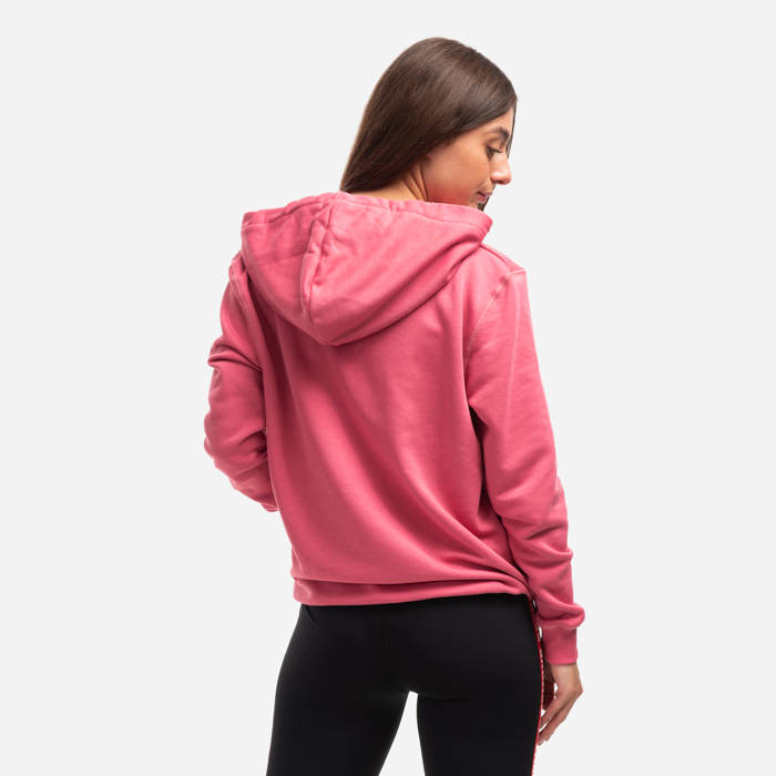 New Basic Hoody Wmn coral red
