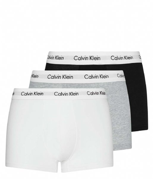 Calvin Klein 3 Pack Low Rise Trunks U2664G-998 blac/grey/white