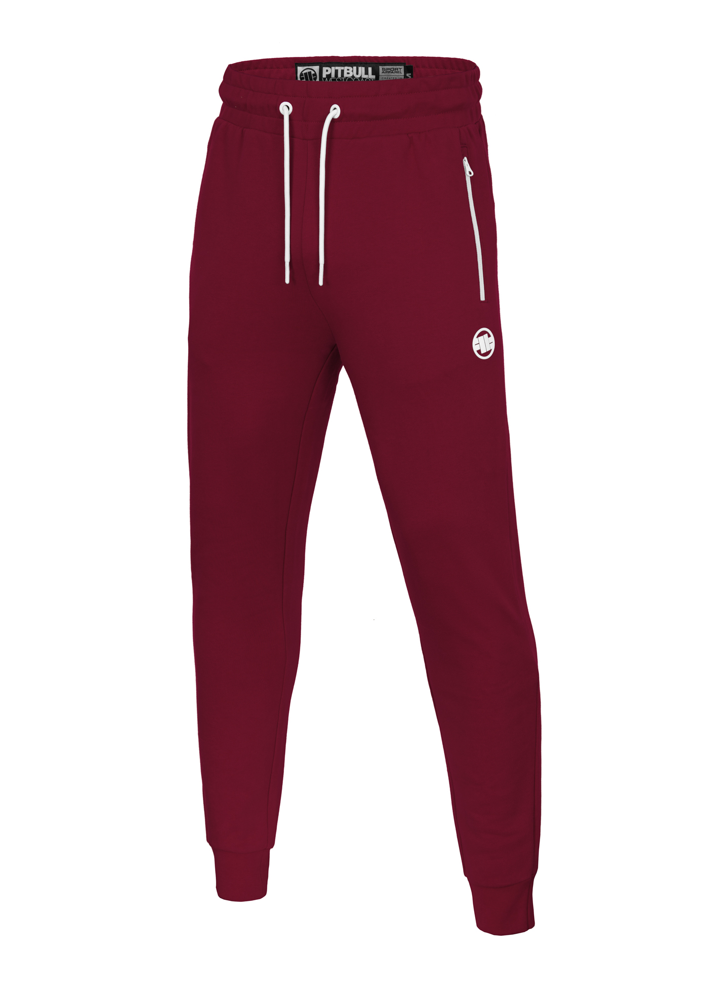 TRACKPANTS SMALL LOGO TERRY GROUP BURGUNDY