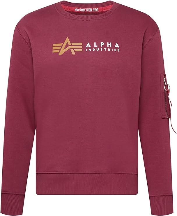 Alpha Label Sweater burgundy – Vandal shop