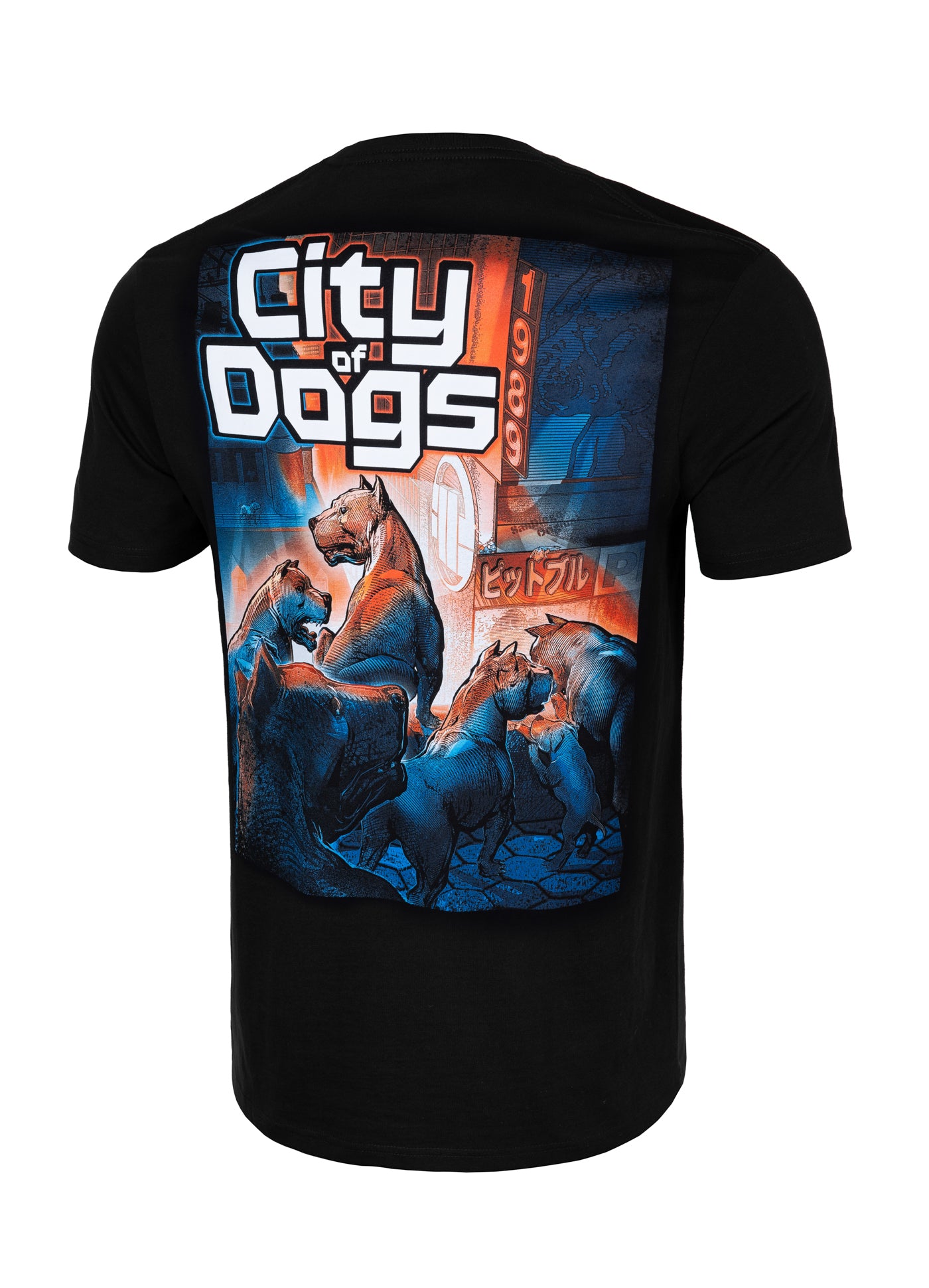 T-SHIRT CITY OF DOGS 24 BLACK