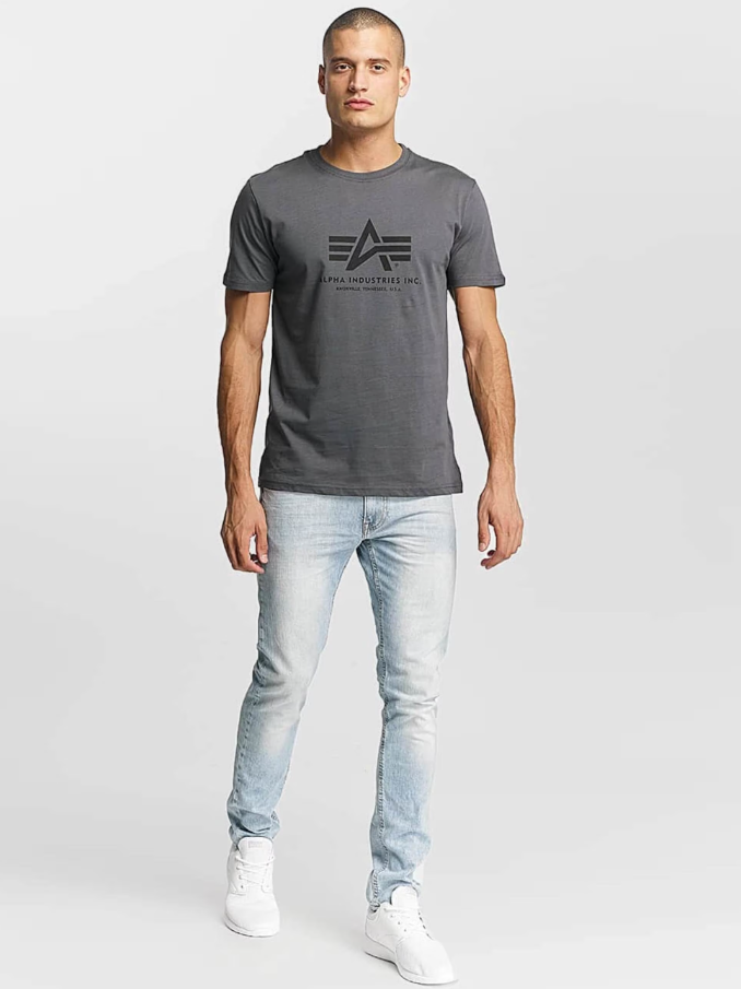 Basic T-shirt greyblack/black