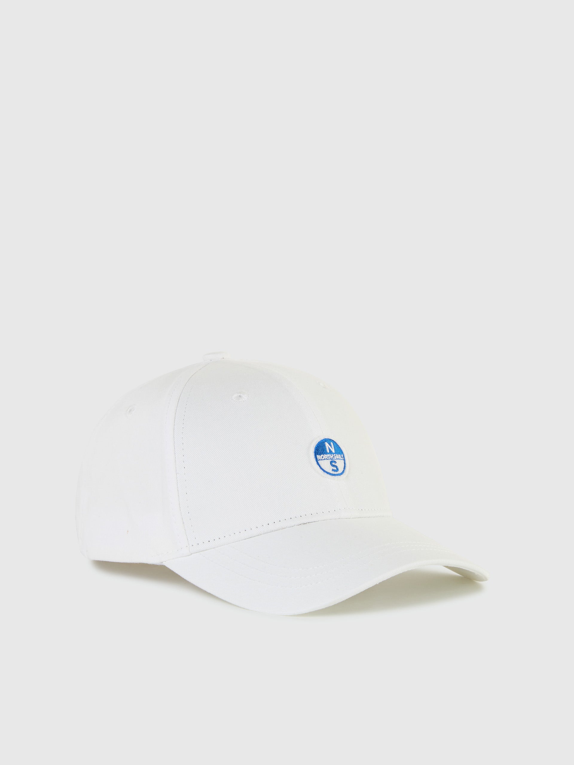 BASEBALL CAP with logo patch WHITE