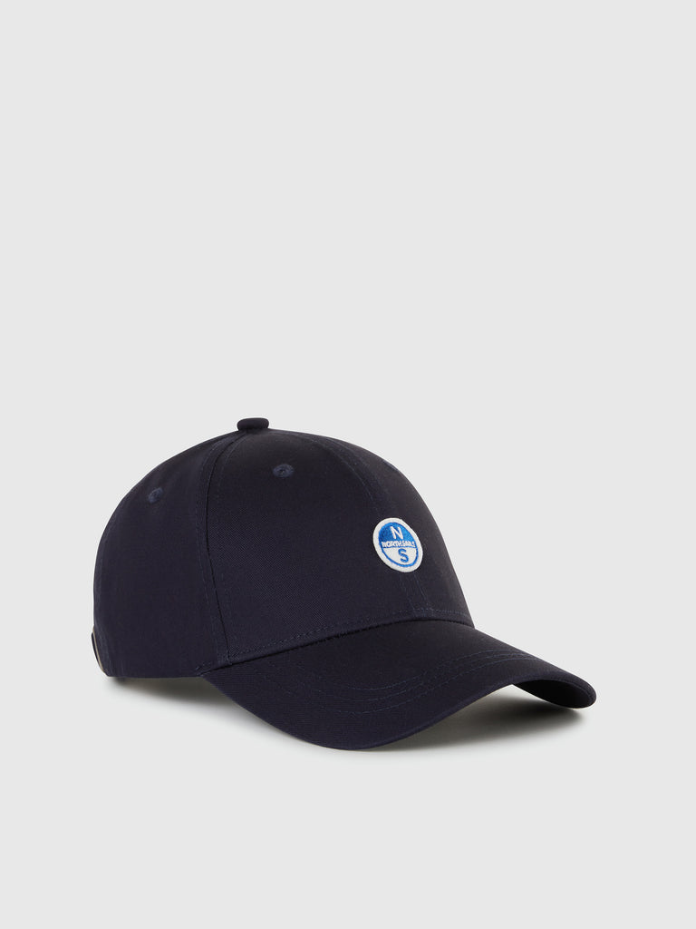 BASEBALL CAP with logo patch NAVY BLUE