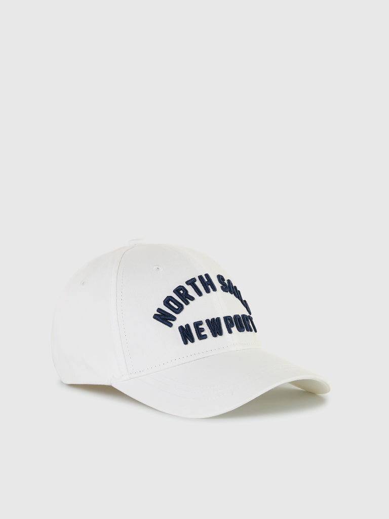 BASEBALL CAP with 3D embroidery WHITE