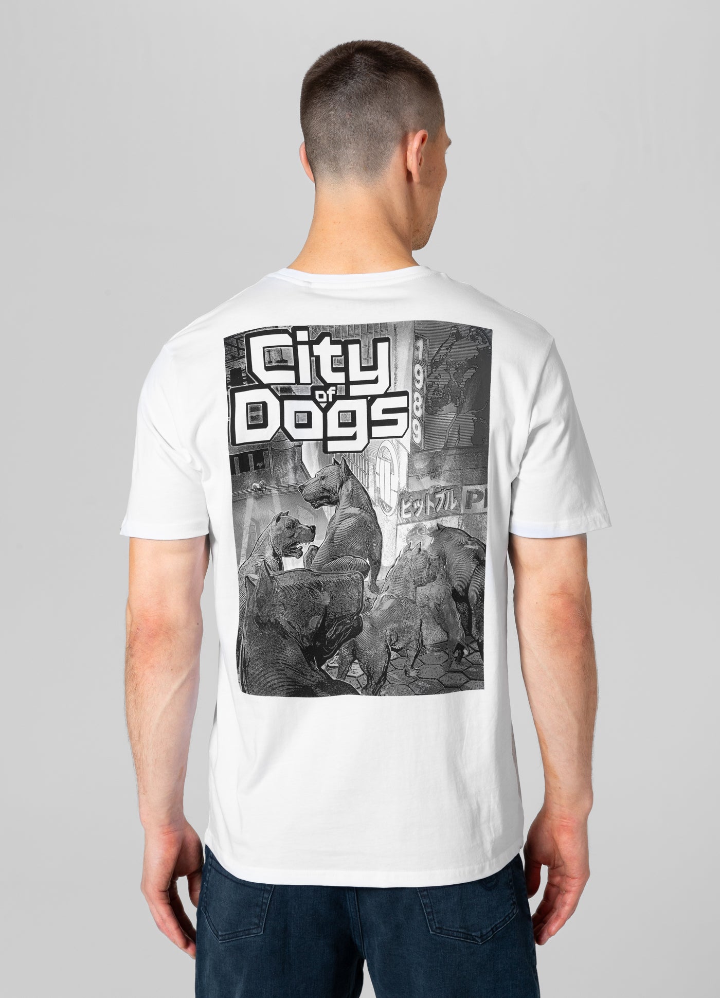 T-SHIRT CITY OF DOGS WHITE