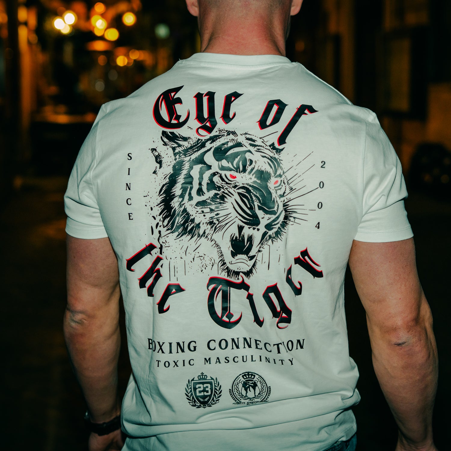 Label 23 T-Shirt Eye of the tiger white