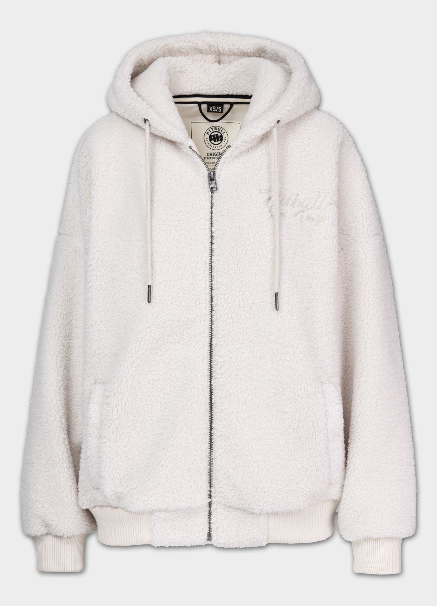 HOODED ZIP DAISY LIGHT BEIGE